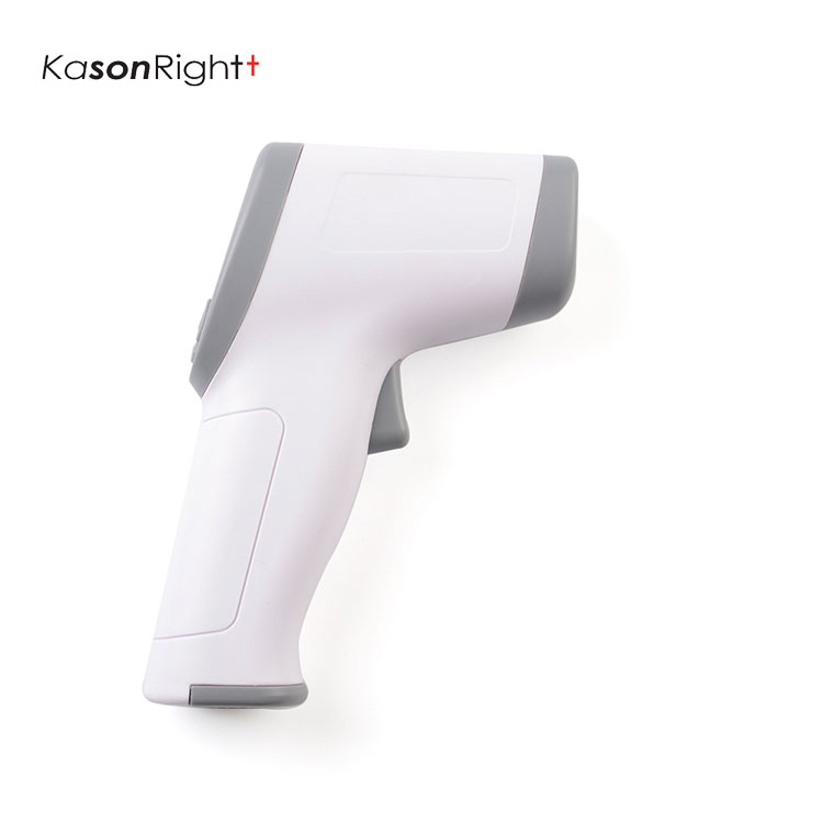 Digitale voorhoofdthermometer zonder aanraking van medische kwaliteit, alarm voor hoge temperaturen, verlicht LCD-scherm